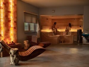 sauna sucha wnetrze strefa wellness